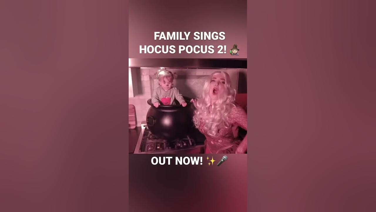 FAMILY SINGS HOCUS POCUS 2! 🧙🏻 #shorts #sharpefamilysingers