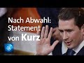 Nach dem verlorenen Misstrauensvotum - das Statement von Österreichs Kanzler Kurz