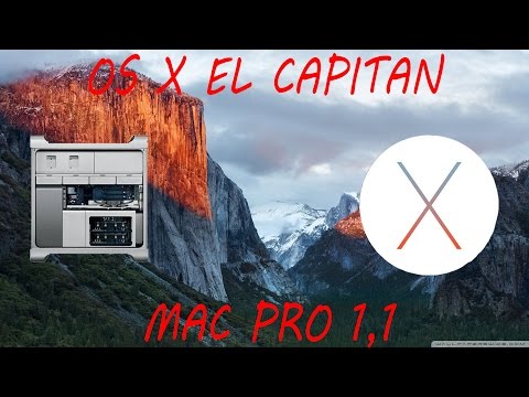 Tutorial- Installare OS X El Capitan su un Mac Pro 1,1