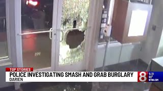 VIDEO: 4 masked suspects break into Darien jewelry store