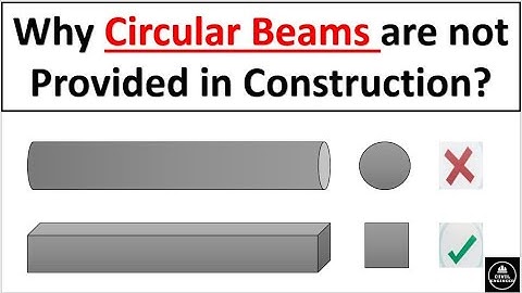 Why Circular Beams are not Provided in Construction? | Rectangular beam vs Circular Beam | Beams