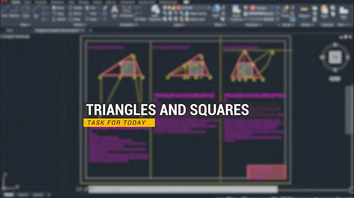 AutoCAD: How to construct a Square inside a Triangle