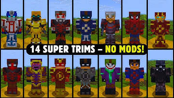 How I Made EVERY Superhero Armor Trim in Minecraft! (No Mods)