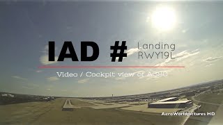 Landing at WASHINGTON Dulles Int'l airport (IAD/KIAD) USA - Cockpit view