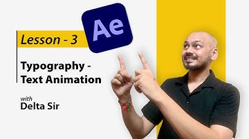 Lesson-3 How to animate text in after effect, create stunning typography animation using FX & preset