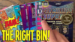 I PICKED the RIGHT BIN! $$$ Playing $100 $20 Million Supreme