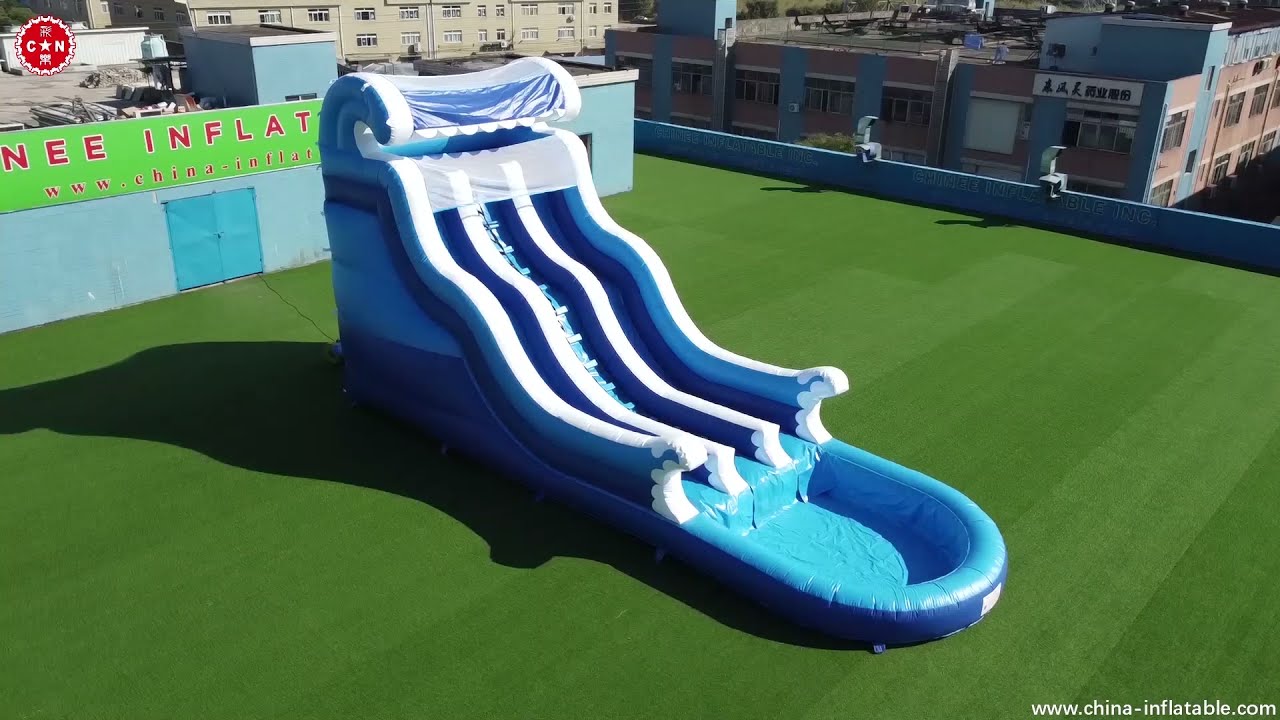 Toboggan gonflable géant avec piscine de Chinee gonflables T8-623