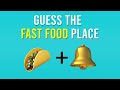 Guess The Fast Food Place by Emoji | Food Quiz 2023