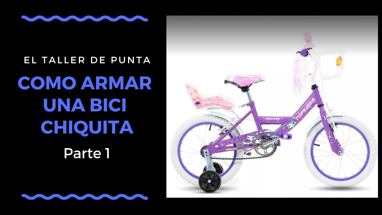 Bicicleta Infantil R16 Little Monkey, Rosa, con Canasta y Rueditas