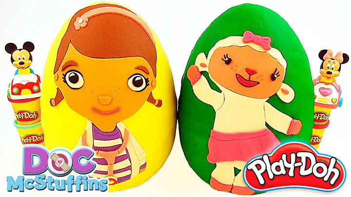 Huge Play Doh Surprise Eggs Doc McStuffins&Lambie |Learn Colours with  Doc McStuffins and Play Doh