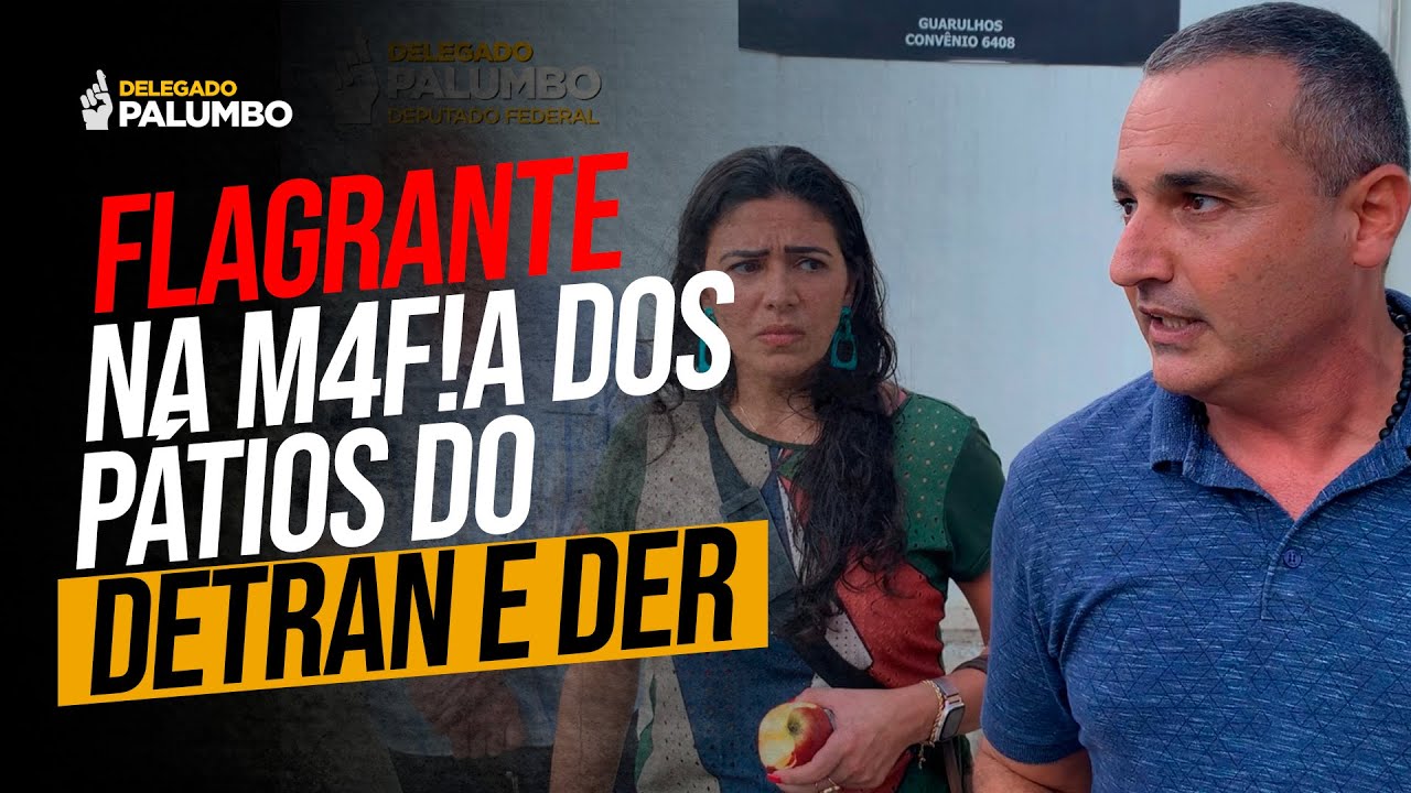 FLAGRANTE NA M4F1A DOS PÁTIOS DO DETRAN E DER | DELEGADO PALUMBO