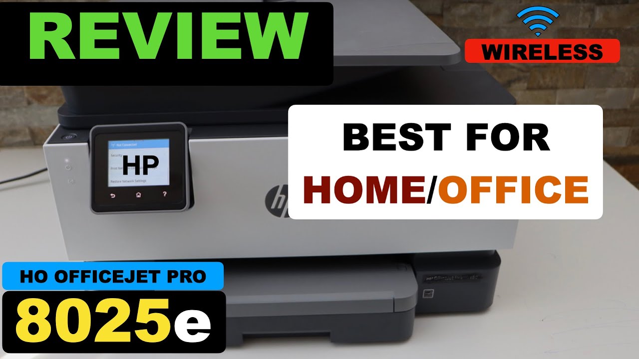 HP OfficeJet Pro 8025e Printer Review Best Printer For Home / Office Use ? YouTube