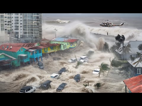 الإخلاء الجماعي في جامايكا إعصار ميليسا يغمر كينغستون مع رياح 185 ميلا في الساعة وعاصفة