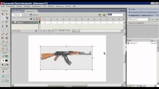 macromedia flash 8 how to make a gun