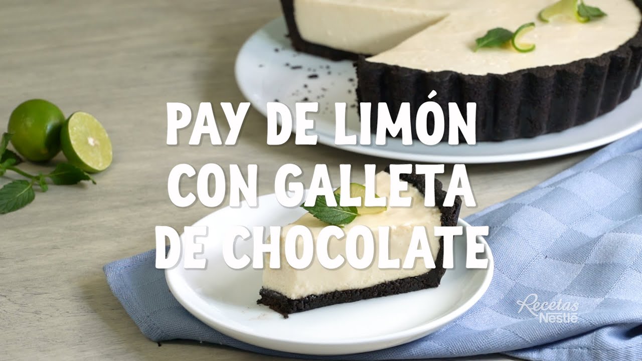 PAY DE LIMÓN CON GALLETA DE CHOCOLATE - YouTube