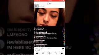 Malu argue with bhadbhabie on instagram live over nba youngboy