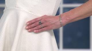 Butterfly Double Finger Diamond Ring, Sterl. 1/3 cttw by Affinity with Jane Treacy