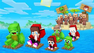 Villagers Kicked Mikey Family & JJ Family Out Of The Island in Minecraft (Maizen)