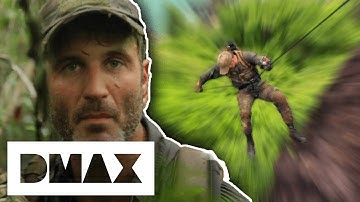 Joel Forced To Jump Off Cliff To Escape Hunters | Manhunt With Joel Lambert