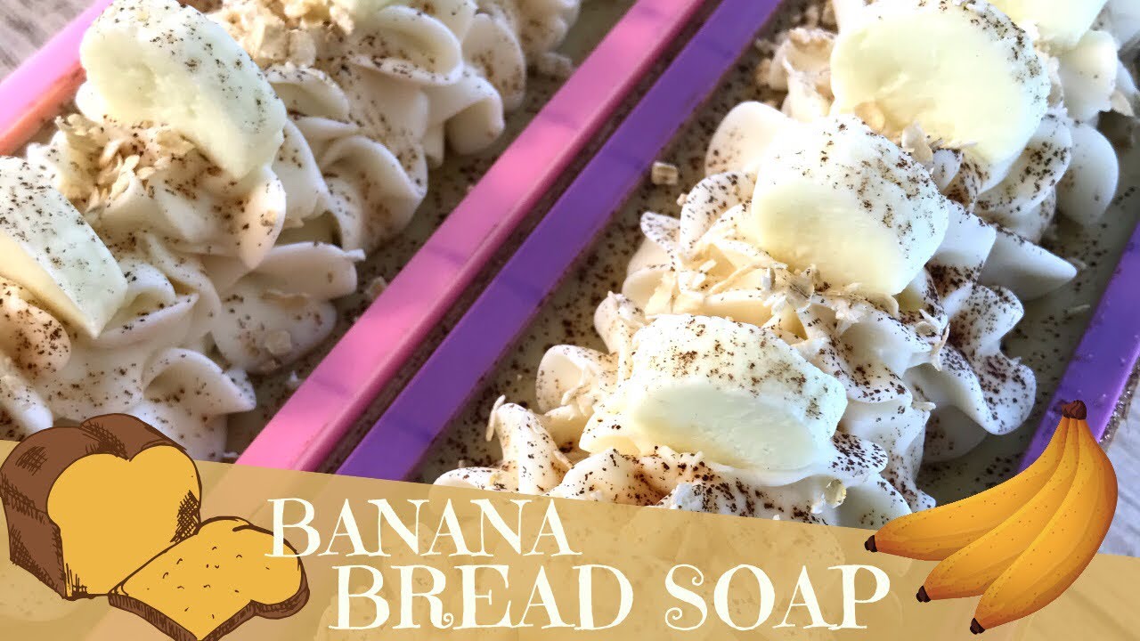 Making Of Banana & Oats Cold Process Soap with Fresh Banana Purée | 🍌 Luna Fae Creations