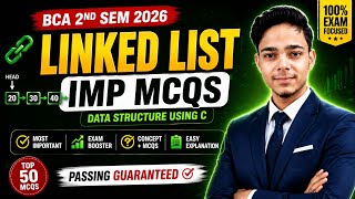 Linked List TOP 25 MCQs | Data Structure MCQs | Important MCQs Based On Linked Lists