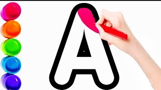 How to Write Letters for Children | Teaching Writing ABC for Preschool - A To Z 10