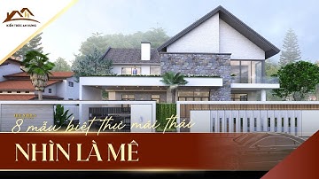 Top 8 mẫu biệt thự mái thái đẹp tinh tế - ĐẢM BẢO NHÌN LÀ MÊ