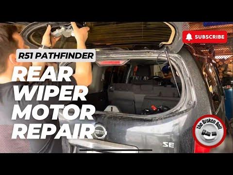 Rear Wiper Motor Replacement 2008 Nissan Pathfinder - YouTube