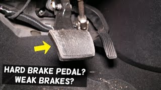 WHY BRAKE PEDAL IS HARD. WEAK BRAKES, HARD BRAKE PEDAL EXPLAINED