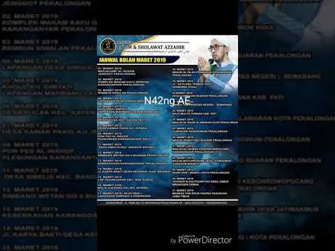 Jadwal Azzahir Bulan Maret 2019 Zahirmania Sholawat