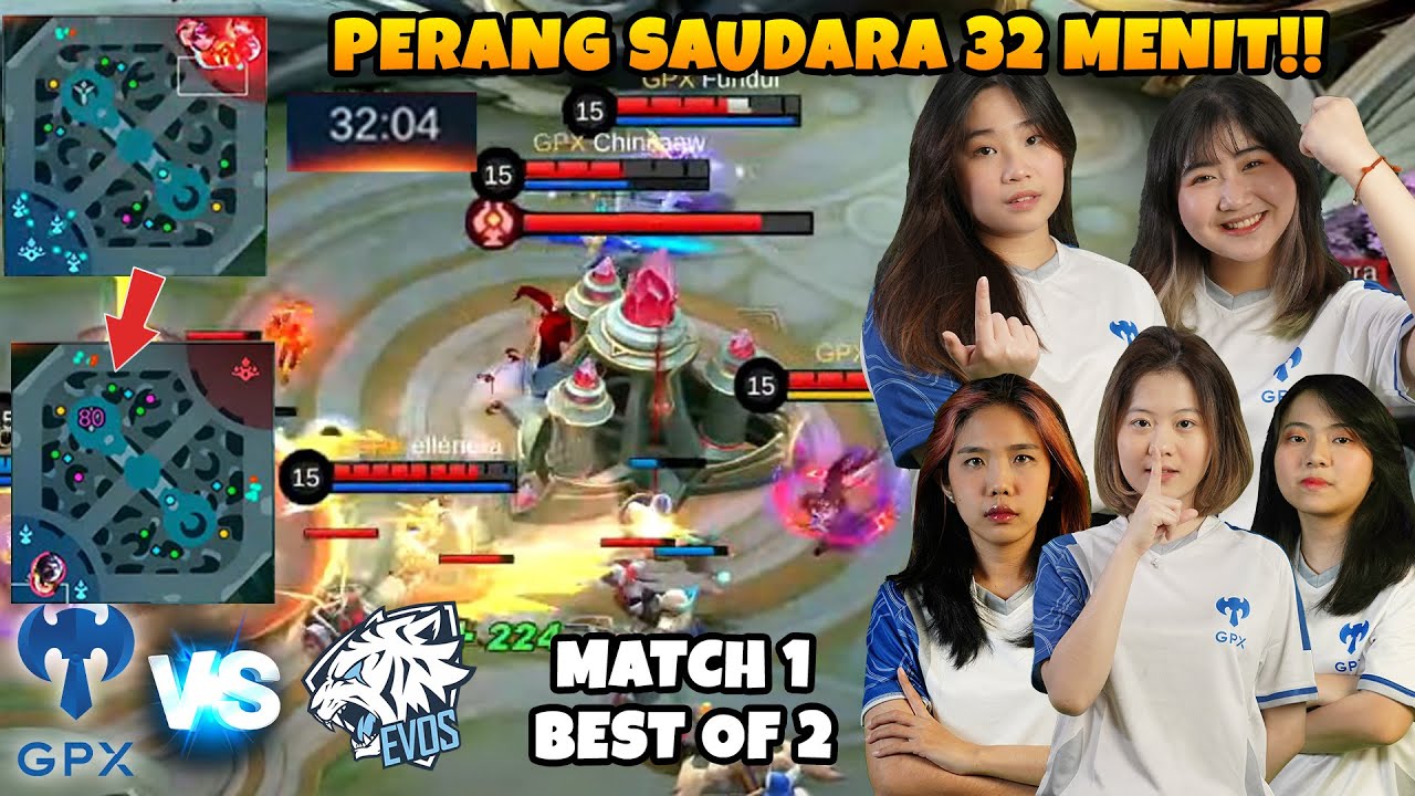 COMEBACK TERGILA COY 32 MENIT DARI GPX LADIES!! TEGANG BGT GW!! GPX LADIES VS EVOS LYNX