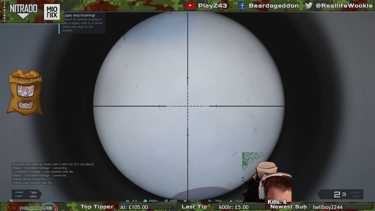 Arma 3 exile mod Tanoa 3500+ kill