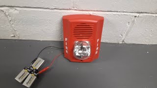 System Sensor SpectrAlert Advance P2RH-LF Low Frequency Sounder Strobe Code 3 Test