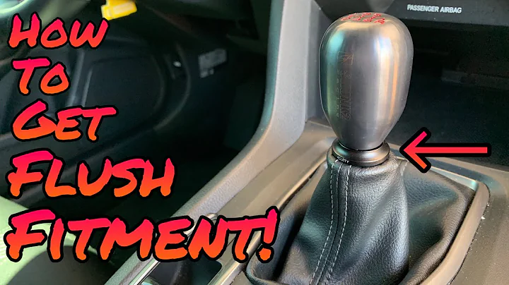 How to Change Shift Knobs and Avoid Shift Boot Sag | 2018 Honda Civic Hatchback