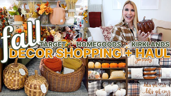 FALL DECOR SHOPPING SPREE + BIG HAUL 🍁 Target, HomeGoods, Kirklands | Fall Decorating Ideas