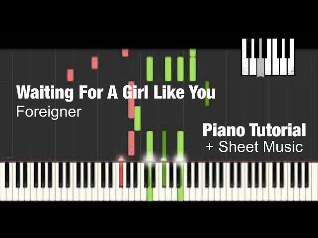 ▷ Waiting For A Girl Like You Sheet Music (Piano, Voice, Guitar) - OKTAV
