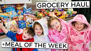 HUGE GROCERY HAUL + FAMILY OF 14 MEAL OF THE WEEK | The Sullivan Family