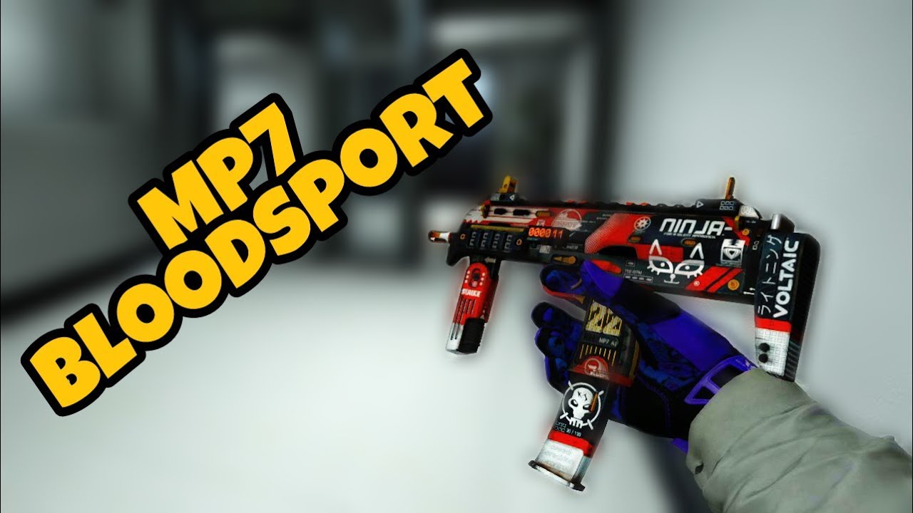 CS:GO - [Clutch Case] MP7 Bloodsport | Showcase (All Wear) - YouTube