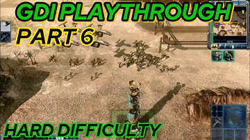 Command & Conquer 3 Tiberium Wars,GDI Part 6,Hard Difficulty 