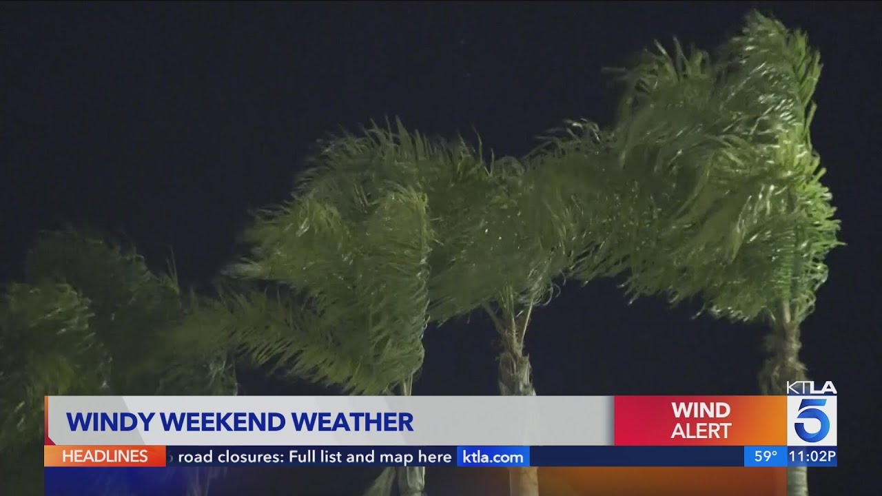 Powerful winds knock out power to hundreds in SoCal - YouTube
