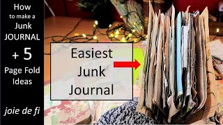 HOW to MAKE a JUNK JOURNAL ⭐ Best Tips And Tricks For Folding Pages screenshot 3