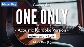 One Only (Karaoke Akustik) - Pamungkas (Male Key | HQ Audio)