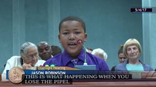 3rd Graders at DC City Council live stream