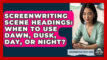 Screenwriting Scene Headings: When To Use DAWN, DUSK, DAY, Or NIGHT? - Screenwriter