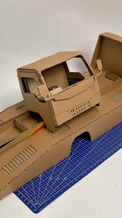LIKA LIKU MEMBUAT MINIATUR TRUK TOWING DARI KARDUS PART 1 #miniaturtruk #mobiltruk