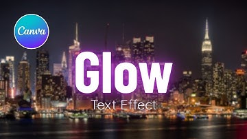 Canva Tutorial: How to create glow text effect in Canva