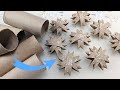 ⭐️ 1 Minute STAR - Toilet Paper Rolls Christmas Ornaments🎄~ ✂️ Maremi&#39;s Small Art