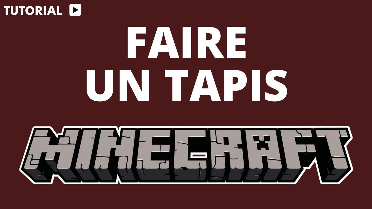 Comment faire un tapis dans Minecraft - YouTube