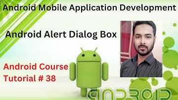 Tutorial 38: Android Alert Dialog Box | Android Alert Dialog Box with Yes No and Image Hindi / Urdu