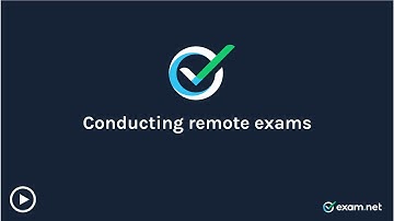 Conducting remote exams // Exam.net teacher training video series